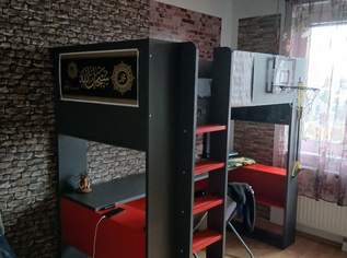 Hochbett mit Gametisch,Ledbeleuchtung mit neue Matraze, 200 €, Kindersachen-Kinderzimmer in 1210 Floridsdorf