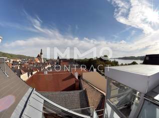 88,46qm Panorama-Dachterrassenwohnung in Stein, Donaublick, Lift, DPU-fußläufig, 395000 €, Immobilien-Wohnungen in 3500 Stein an der Donau 88,46qm Panorama-Dachterrassenwohnung in Stein, Donaublick, Lift, DPU-fußläufig, 395000 €, Immobilien-Wohnungen in 3500 Stein an der Donau