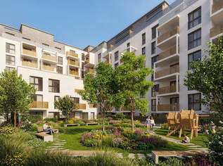 Ab Oktober: möblierte und klimatisierte 2-Zimmer-Wohnung mit Terrasse!, 1100 €, Immobilien-Wohnungen in 1220 Donaustadt