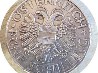 Magna Mater 5 Schilling 1935 Silbermünze Österreich 