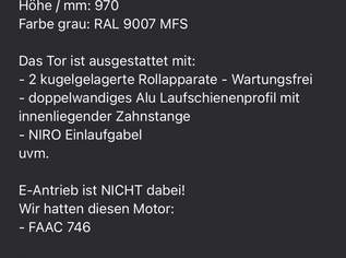 Alu Einfahrtstor zu verkaufen