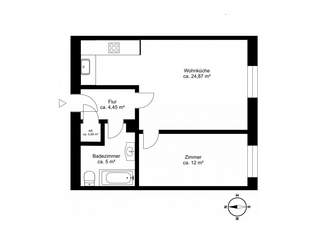 Charmante 2-Zimmer-Altbauwohnung in attraktiver Lage des 19. Bezirks, 269000 €, Immobilien-Wohnungen in 1190 Döbling