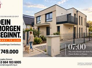 READY TO LIVE – Sensationeller Preis – noch diesen Herbst im eigenen Haus wohnen!, 749000 €, Immobilien-Häuser in 2362 Gemeinde Biedermannsdorf
