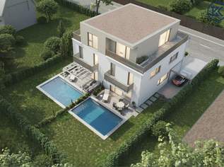 Sommer im eigenen Garten: Neubau-Highlight mit Pool nahe Wien, 1289900 €, Immobilien-Häuser in 3400 Gemeinde Klosterneuburg Sommer im eigenen Garten: Neubau-Highlight mit Pool nahe Wien, 1289900 €, Immobilien-Häuser in 3400 Gemeinde Klosterneuburg