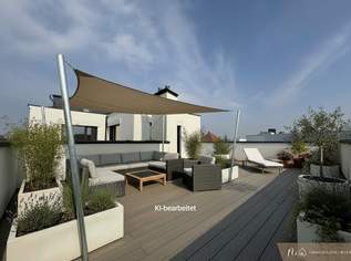 EINSTÜCK HIMMEL NUR FÜR SIE - 60 m2 uneinsichtiger Dachterrasse - Wohnküche, 3 Schlafzimmer, 2 Bäder, WC auf 2 Ebenen - FBH, Solaranlage und Wärmepumpe, 718833 €, Immobilien-Wohnungen in 1220 Donaustadt EINSTÜCK HIMMEL NUR FÜR SIE - 60 m2 uneinsichtiger Dachterrasse - Wohnküche, 3 Schlafzimmer, 2 Bäder, WC auf 2 Ebenen - FBH, Solaranlage und Wärmepumpe, 718833 €, Immobilien-Wohnungen in 1220 Donaustadt