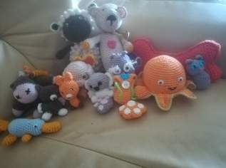 Selbst gehäkelte Tierfiguren Selbst gehäkelte Tierfiguren