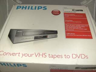 PHILIPS - DVD Rec. - VHS Rec. (OVP!) - Kombi -  (Einfaches) - Überspielgerät & Abspielgerät:  , 399 €, Marktplatz-Kameras & TV & Multimedia in 4150 Rohrbach-Berg