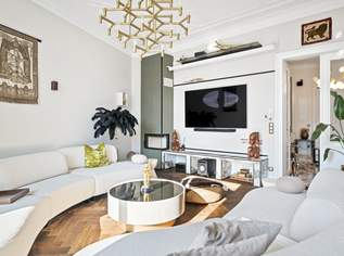 Altbau in Perfektion - Vollständig saniertes Altbaujuwel am Naschmarkt | 167 m² Eleganz mit Parkblick, 1690000 €, Immobilien-Wohnungen in 1060 Mariahilf