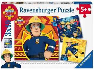 Puzzle Ravensburger Feuerwehrmann Sam - Bei Gefahr Sam rufen 3x49, 8 €, Kindersachen-Spielzeug in 4675 Weibern