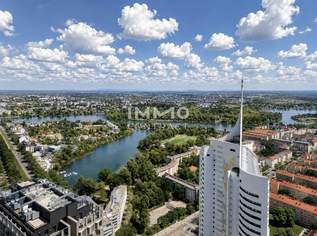 DC2 Tower - 45. Etage Morning Glory Studio mit traumhafter Freifläche, 1250 €, Immobilien-Wohnungen in 1220 Donaustadt