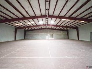 1.100m² isolierte Lagerhalle mit 250m² Büro | Rampen & ebenerdige Einfahrt möglich | optional bis zu ca. 2.000m² Lager möglich, 4990 €, Immobilien-Gewerbeobjekte in 2304 Gemeinde Orth an der Donau