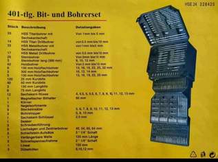 Bit-Bohrerset (401 Teile)