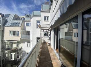 Exklusive 4-Zi-Terrassenwohnung 120m², Balkon, Kamin, Einbauküche, 1040 Wien mieten!, 2400 €, Immobilien-Wohnungen in 1040 Wieden