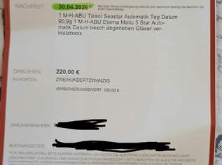 Tissot +Eterna Armbanduhr Automatic , 499 €, Kleidung & Schmuck-Accessoires, Uhren, Schmuck in 1230 Liesing Tissot +Eterna Armbanduhr Automatic , 499 €, Kleidung & Schmuck-Accessoires, Uhren, Schmuck in 1230 Liesing