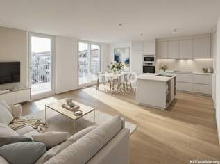 Luxus pur! Exklusiver 4-Zimmer-Dachgeschoss-Erstbezug mit Terrasse und Klimaanlage, 798300 €, Immobilien-Wohnungen in 1120 Meidling