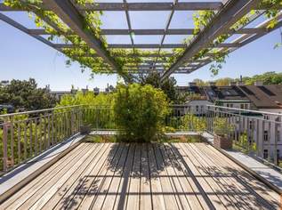 Gartentrakt in Grinzing: Penthouse auf Jahrhundertwendehaus mit großen Terrassen und Grünblick, 1690000 €, Immobilien-Wohnungen in 1190 Döbling