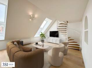 Helle 2-Zimmer-Maisonettewohnung im Dachgeschoß in Top Lage, 519000 €, Immobilien-Wohnungen in 1040 Wieden