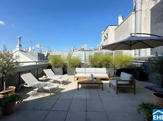 Dachterrassen-Wohntraum mit Klimaanlage** Altbauflair und modernstes Wohnen im Herzen Wiens!, 2690 €, Immobilien-Wohnungen in 1010 Innere Stadt