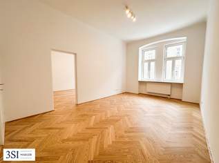 Smarter Grundriss + tolle Lichtverhältnisse durch Ost-West-Ausrichtung - Schöne 3-Zimmer-Wohnung in elegantem Altbau des 15. Bezirks, 349000 €, Immobilien-Wohnungen in 1150 Rudolfsheim-Fünfhaus