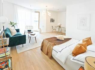 AB DEZEMBER: The Metropolitan - High Class Loft Living - 1-Zimmer-Wohnung inklusive Balkon, 830.01 €, Immobilien-Wohnungen in 1100 Favoriten