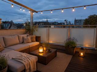 Stilvolles Dachgeschossjuwel mit Galerie und zwei Terrassen über den Dächern Wiens | ZELLMANN IMMOBILIEN, 440000 €, Immobilien-Wohnungen in 1120 Meidling