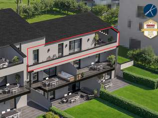 Exklusive Dachgeschoßwohnung mit Terrasse und Sauna (Top 9) - Neubauprojekt am Kremser Steindl, 1249000 €, Immobilien-Wohnungen in 3500 Am Steindl