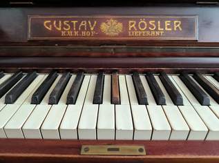 Sehr dekoratives Klavier von Gustav Rösler, 600 €, Marktplatz-Musik & Musikinstrumente in Tschechien