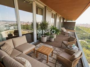 Exklusive 2-Zi-Penthouse-Wohnung mit Balkon & Traumblick in 1020 Wien – Infinity Pool + Concierge + Fitness etc. vorhanden, 1690000 €, Immobilien-Wohnungen in 1020 Leopoldstadt
