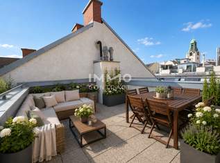 TOP Dachgeschoß-Wohnung mit attraktiven Terrassen bei Mahü, Spittelberg, Museumsquartier, 599500 €, Immobilien-Wohnungen in 1070 Neubau