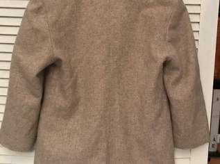 Vintage Beige warme Woll Damenjacke