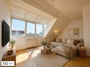 Hell, klimatisiert, großzügig - 2-Zimmer-Dachgeschosstraum in ruhiger Seitenstraße des 10. Bezirks - mit allgemeiner Dachterrasse, 1222.29 €, Immobilien-Wohnungen in 1100 Favoriten Hell, klimatisiert, großzügig - 2-Zimmer-Dachgeschosstraum in ruhiger Seitenstraße des 10. Bezirks - mit allgemeiner Dachterrasse, 1222.29 €, Immobilien-Wohnungen in 1100 Favoriten