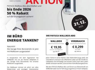 *AKTION BIS JAHRESENDE* GARAGENPLÄTZE MIT E-LADESTATION!!!, 96 €, Immobilien-Kleinobjekte & WGs in 1210 Floridsdorf