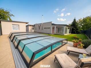 Moderner Bungalow mit Pool und traumhafter Terrasse - barrierefrei nahe Bad Radkersburg, 299000 €, Immobilien-Häuser in 8492 Halbenrain