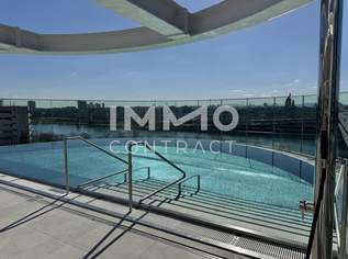 Wunderbares Studio (Neubau, Erstbezug) mit Top-Aussicht Neue Donau: Gym, Spa, Pool, Lounges im Haus, 329000 €, Immobilien-Wohnungen in 1220 Donaustadt