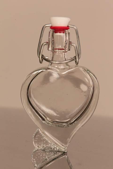 Flasche, Herzform