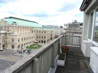 NÄHE OPER – 4 ZIMMER DACHGESCHOSSAPARTMENT MIT RUNDUM-DACHTERRASSE, 2500000 €, Immobilien-Wohnungen in 1010 Innere Stadt