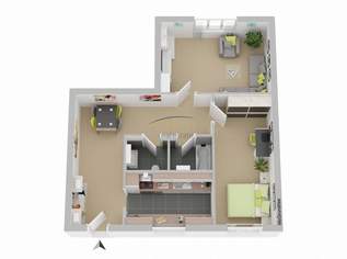 Wohnkomfort mit Lift: Gut geschnittene 2-Zimmer-Wohnung mit separater Küche, 267000 €, Immobilien-Wohnungen in 1180 Währing