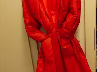 Marc Cain 2 in 1 Tragbare Steppjacke Rot/Orange Beidseitig Tragbar