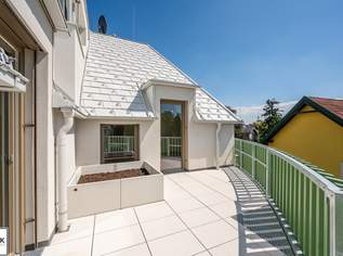 Sonnige 3-Zimmer-Dachgeschosswohnung mit großzügigem Balkon - Erstbezug im Rondelle XIV - Top 13, 1649 €, Immobilien-Wohnungen in 1140 Penzing