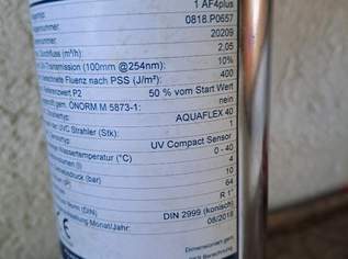 UVC Entkeimungsanlage AQAFLEX UVC Entkeimungsanlage AQAFLEX