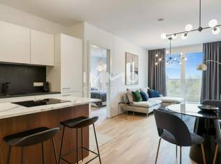 Moderne 2-Zimmer-Wohnung mit Freifläche – provisionsfreier Erstbezug nahe Alte Donau, 299500 €, Immobilien-Wohnungen in 1210 Floridsdorf
