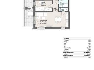 BEZUGSFERTIG I Nähe Mühlwasser I Klimaaktiv-zertifiziert I Tiefgarage I Wärmepumpe I Fußbodenheizung & Kühlung I PV-Anlage, 421400 €, Immobilien-Wohnungen in 1220 Donaustadt