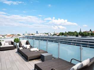MIETE – Exklusive Rooftop-Residenz in Bestlage des 19. Bezirks – luxuriöses Wohnen mit spektakulärem Panoramablick über Wien, 3968.44 €, Immobilien-Wohnungen in 1190 Döbling
