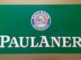 PAULANER BIER WERBETAFEL/ sehr groß! / Versand Gratis!