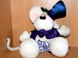 Alte Original Plüschfigur Diddl mit blauen Hut 30 cm, 16 €, Kindersachen-Spielzeug in 3370 Gemeinde Ybbs an der Donau