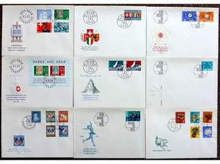 Alle Ersttagsbriefe  Schweiz von 1964  1984