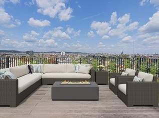 Exklusives Penthouse über den Dächern von Meidling, 1500000 €, Immobilien-Wohnungen in 1120 Meidling
