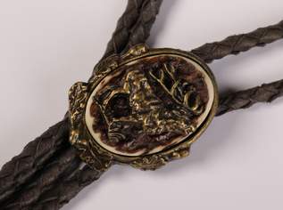 Trachtenband Leder, HIRSCHBRUNFT