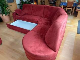 SEDDA Couch, Alcantara-Rot 