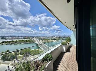 NEU! Doorman, Gym, Pool, div. Lounges UND den schönsten Ausblick auf Stephansdom, Prater & Neue Donau, 2600 €, Immobilien-Wohnungen in 1220 Donaustadt